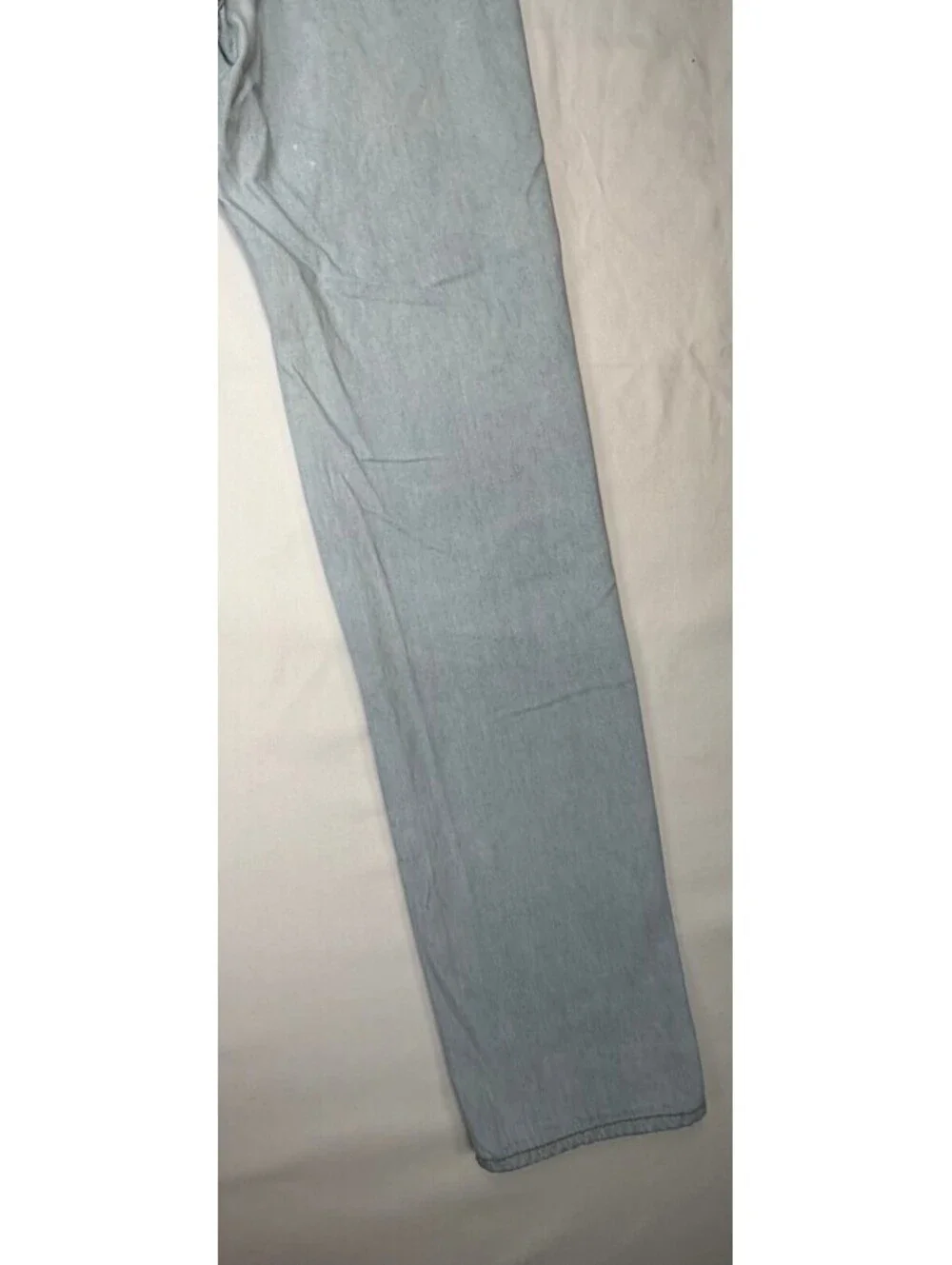 New Army Basic Men's Jeans Tapered Leg Mid-Rise Light Wash Zip Size 28 Blue